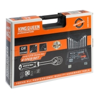 Набор инструментов универсальный KINGQUEEN WIB-60006-24, 24 зуба, 1/2 1/4", 61 предмет