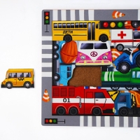 Пазл фигурный &laquo;Город машин&raquo; 16 деталей, 3+