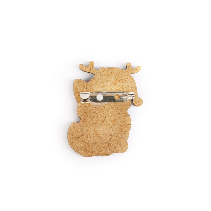 Значок новогодний &laquo;Новый год: Талисман на счастье&raquo;, 3,9 х 4,5 см