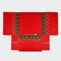 Подарочная коробка новогодняя складная &laquo;Городская жизнь&raquo;, 26 &times; 26 &times; 8 см