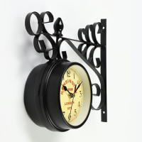 Часы настенные двусторонние, на подвесе "Тактоо", бесшумные, 24 х 30 см