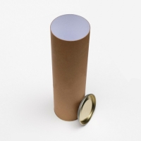 Тубус 92х340 мм (320 мм внутр. высота), под бутылку/футболку, картон, металлическая крышка Тубус 92х340 мм (320 мм внутр. высота), под бутылку/футболку, картон, металлическая крышка