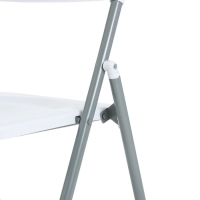 Стул складной на металлическом каркасе, белый Стул складной на металлическом каркасе, белый