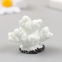 Фигурка для флорариума полистоун "Коралловый пальчик" белая 4,6х4,1 см