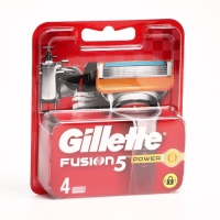 Сменные кассеты Gillette Fusion Power, 5 лезвий, 4 шт