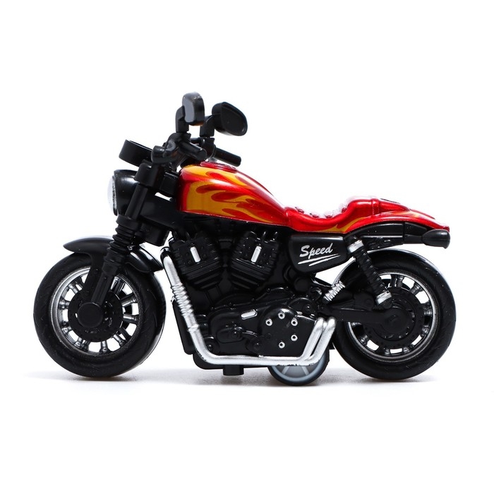 Мотоцикл металлический &laquo;Пламя&raquo;, МИКС
