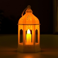 Ночник "Фонарь со свечей" LED от батареек 3хLR44 белый 6,3х5,5х11,5 см RISALUX Ночник "Фонарь со свечей" LED от батареек 3хLR44 белый 6,3х5,5х11,5 см RISALUX