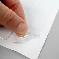 Стикеры эпоксидные прозрачные заготовки 3D 50 шт 3 х 3 см