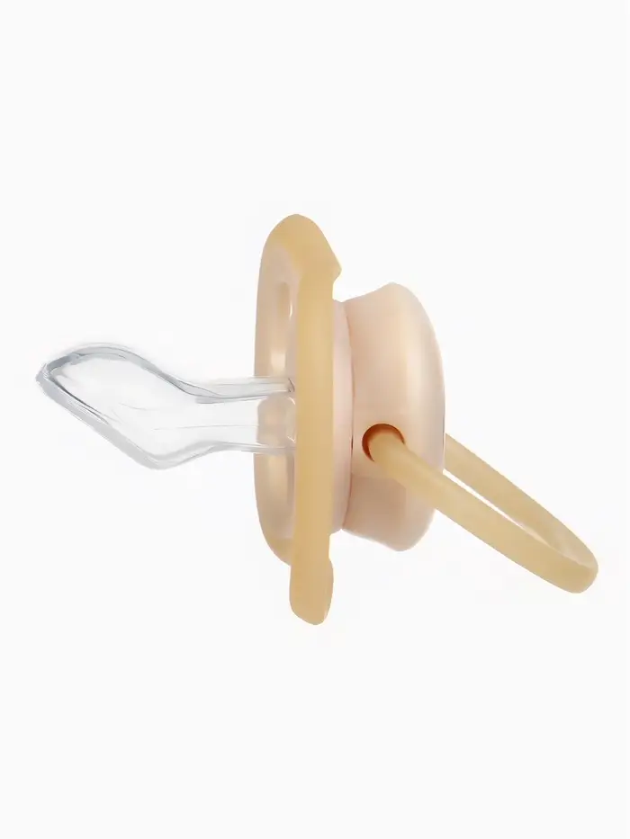 Светящаяся соска-пустышка анатомическая, силикон, от 0 мес., &laquo;Мишка&raquo;, цвет бежевый