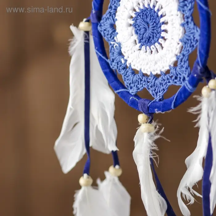 Ловец снов "Расслабленность" сине-белый 0,7х12х40 см