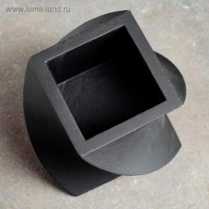 Кашпо Башня черное12 х 12 х 10 см