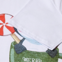 Комплект (футболка,шорты) домашний женский, цвет белый/зелёный, размер 48