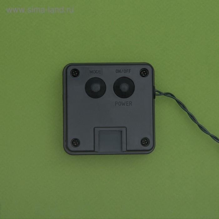 Гирлянда &laquo;Нить&raquo;, 4.5 м, с насадками в виде шариков, IP44, 30 LED, 2 режима, солнечная батарея, тёмная нить, свечение синие