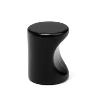 Ручка-кнопка CAPPIO РК102, d=18 мм, пластик, цвет черный