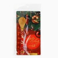 Ложка столовая из бамбука &laquo;С Новым годом!&raquo;, 3 х 16 см