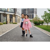 Рубашка для девочки джинсовая KAFTAN, размер 34 (122-128 см), цвет розовый Рубашка для девочки джинсовая KAFTAN, размер 34 (122-128 см), цвет розовый