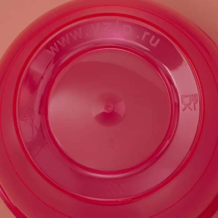 Креманка пластиковая одноразовая &laquo;Кристалл&raquo;, 200 мл, красная