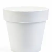 Кашпо со вставкой "Порто" 3,5л, D20 см, h-19 см, цвет белый