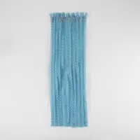 Молния &laquo;Спираль&raquo;, №3, неразъёмная, ажурная, замок автомат, 50 см, голубая