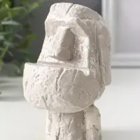 Подсвечник для тонкой свечи &laquo;Истукан&raquo;, 12.5&times;7&times;8 см, под камень