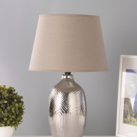 Настольная лампа "Ольви" 1х15Вт Е14 серебро 30х30х44см