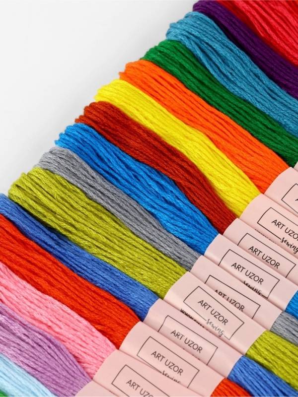 Набор ниток мулине, №1 - №5, 8 &plusmn; 1 м, 24 шт