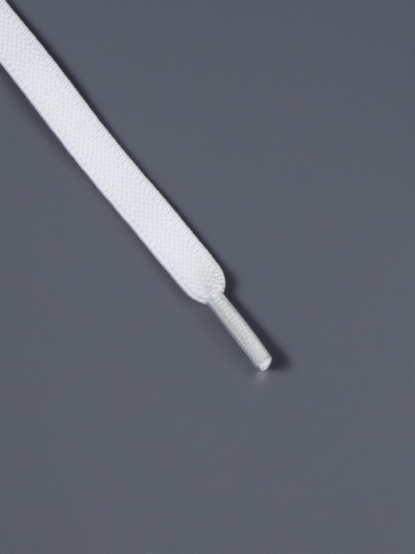 Шнурки с плоск сечением 8мм 100&plusmn;5см (пара) эласт с фикс бел пакет SS