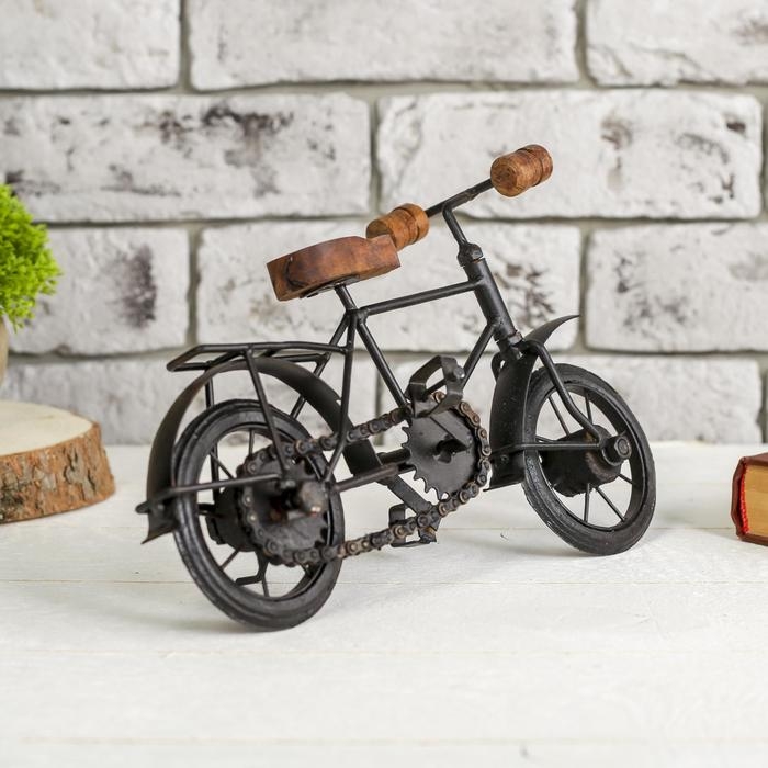 Сувенир "Велосипед" дерево, металл 27х10х16 см