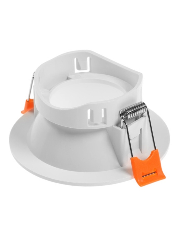 Светильник встраиваемый под лампу MR16, круг, пластик, белый