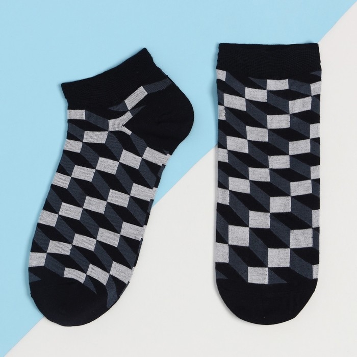 Носки мужские KAFTAN Носки мужские KAFTAN "Геометрия" размер 41-44 (27-29 см) цвет МИКС