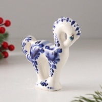 Статуэтка фарфоровая "Лошадь Классика кобальт", /авторская роспись О.Огородниковой/ в. 10 см 1087879