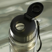 Бутылка для воды пластиковая SVOBODA VOLI &laquo;Без препятствий&raquo;, 500 мл, чёрная