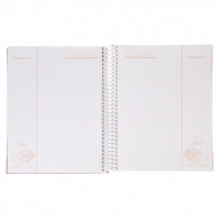 Книга для записи кулинарных рецептов А5, 80 листов на гребне "Люблю готовить", твёрдая обложка, с разделителями, 5 цветов, блок 80 г/м2