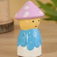 Сувенир "Гномик" дерево 5,5х5,5х10 см, цв. сиренево-голубой