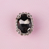 Аксессуары для обуви &laquo;Роскошь&raquo;, 4 шт, цвет серебряный