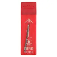 Сверло по бетону ЛОМ, цилиндрический хвостовик, 4&times;75 мм