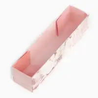 Коробочка для макарун с PVC крышкой &laquo;С любовью&raquo;, 19.5 х 5 х 4.5 см