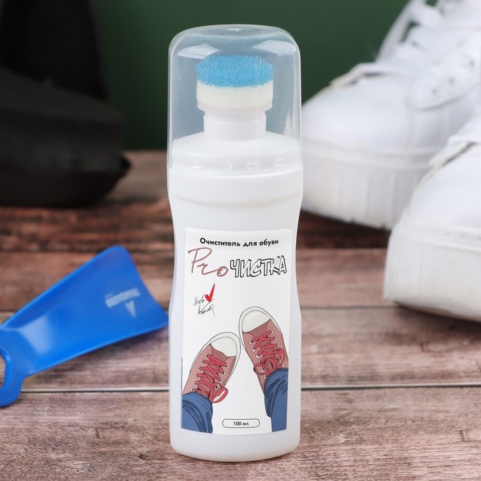 Шампунь для обуви с губкой-аппликатором, 100 мл Шампунь для обуви с губкой-аппликатором, 100 мл