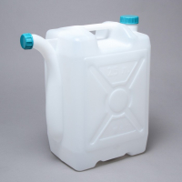 Канистра пищевая &laquo;Бочонок&raquo;, 25 л, со сливом, белая