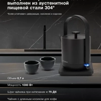 Чайник электрический HYK-S2507 черный