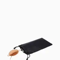 Чехол для очков, на затяжке, длина 17.5 см, ФАСОВКА 20 ШТ, плотность 190 г/м&sup2;, чёрный