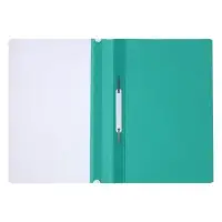 Папка-скоросшиватель Calligrata, А4, 120 мкм, бирюзовая, прозрачный верх