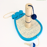 Комплекс для кошек с сизалевой когтеточкой ии шариком, микс цветов