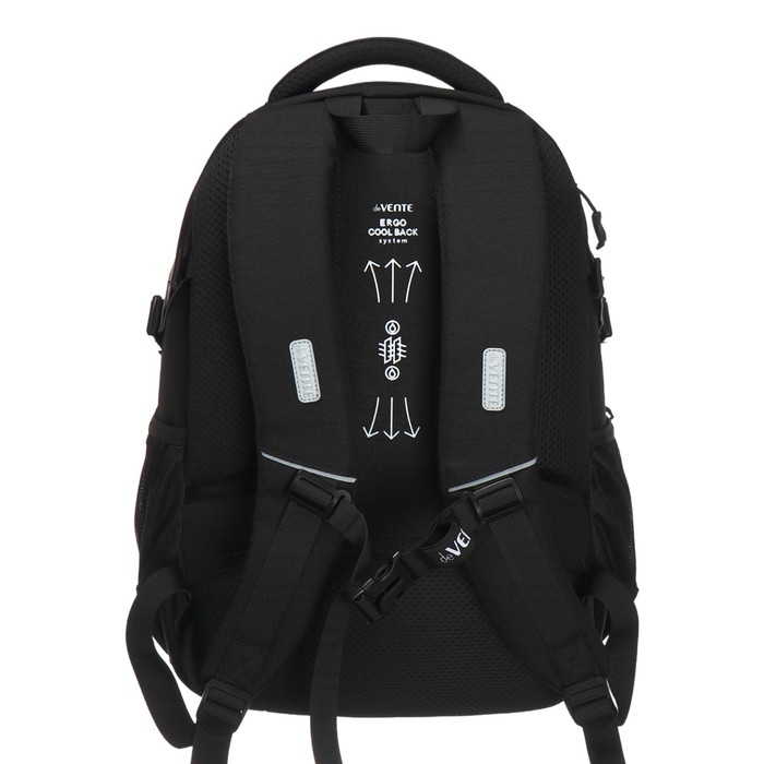 Рюкзак молодежный 44 х 30 х 20, эргономичная спинка, deVENTE Moving Forward 19L, Black 7032412