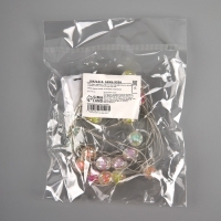 Гирлянда &laquo;Нить&raquo; 2 м роса с насадками &laquo;Шарики&raquo;, IP20, нить серебристая, 20 LED 4.6 В, батарейки AG13x3 (в комплекте), 3 режима, свечение тёплое белое