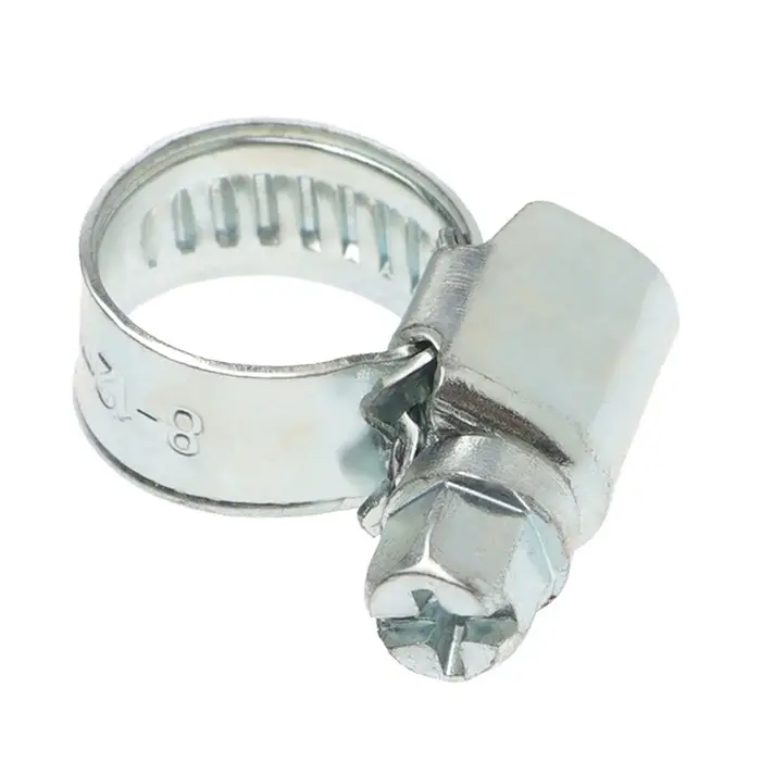 Хомут червячный ZEIN, несквозная просечка, диаметр 8-12 мм, ширина 9 мм, оцинкованный