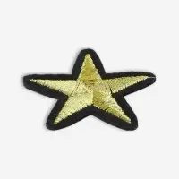 Термоаппликация &laquo;Звёздочка&raquo;, 3.7&times;3.7 см, цвет золотой