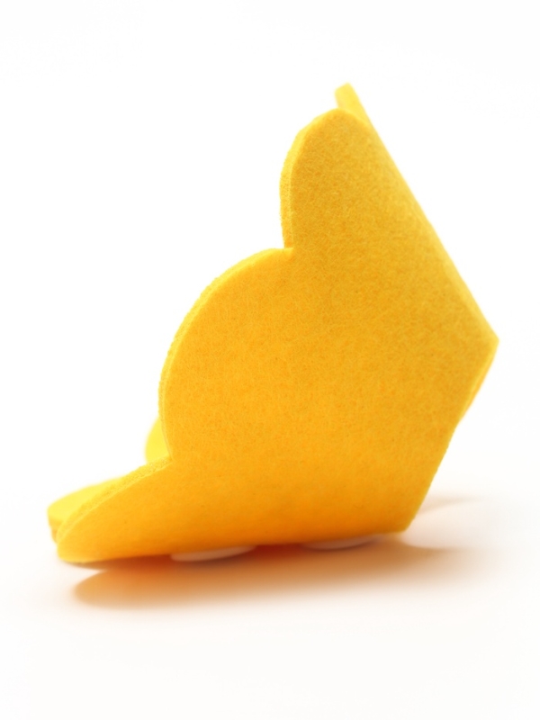 Ветеринарный воротник из фетра "Ромашка", размер XS, жёлтый