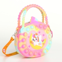 Сумка детская для девочки на молнии, pop it, цвет разноцветный Сумка детская для девочки на молнии, pop it, цвет разноцветный