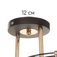 Люстра "Кира" 2х40Вт Е27 черный/золото